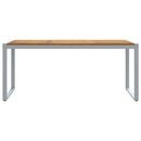 Havemøbel Bord Grå 180 x 90 x 75 cm Massivt Akacietræ
