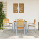 Have Stol 4 pcs Brun 56 x 57 x 87 cm Massivt Akacietræ