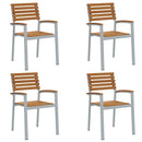 Have Stol 4 pcs Brun 56 x 57 x 87 cm Massivt Akacietræ