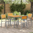 Staplestol 4 pcs Brun 56 x 57 x 87 cm Massivt Akacietræ