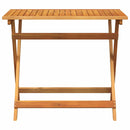 Havemøbel Bord Brun 90 x 55 x 75 cm Massivt Akacietræ