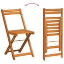 Bistrosæt med pude 3 pcs Olie Naturlig Massivt Akacietræ