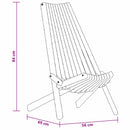 Stol 2 pcs Brun 69 x 56 x 84 cm Massivt Akacietræ