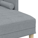 Sofa Sæt 2 stk. Lysegrå Polyester