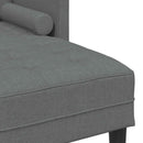 Sofa Sæt med pude 2 pcs Mørkegrå Polyester