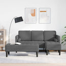 Sofa Sæt med pude 2 pcs Mørkegrå Polyester