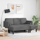Sofa Sæt med pude 2 pcs Mørkegrå Polyester