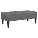 Sofa Sæt med pude 2 pcs Mørkegrå Polyester
