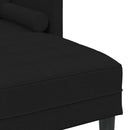 Sofa Sæt med pude 2 pcs Sort Polyester