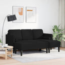 Sofa Sæt med pude 2 pcs Sort Polyester
