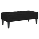 Sofa Sæt med pude 2 pcs Sort Polyester