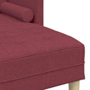 Sofa Sæt 2 stk. Vinrød Polyester