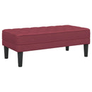 Sofa Sæt med pude 2 pcs Vinrød Polyester