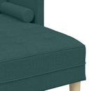 Sofa Sæt 2 stk. Mørkegrøn Polyester