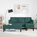 Sofa Sæt 2 stk. Mørkegrøn Polyester