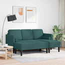 Sofa Sæt 2 stk. Mørkegrøn Polyester