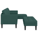Sofa Sæt med pude 2 pcs Mørkegrøn Polyester