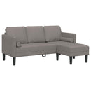 Sofa Sæt med pude 2 pcs Gråbrun Polyester