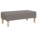 Sofa Sæt 2 stk. Gråbrun Polyester