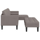 Sofa Sæt med pude 2 pcs Gråbrun Polyester