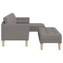 Sofa Sæt 2 stk. Gråbrun Polyester
