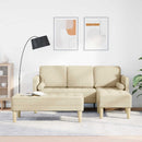Sofa Sæt 2 stk. Creme Polyester