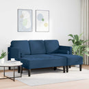 Sofa Sæt 2 stk. Blå Polyester