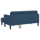 Sofa Sæt med pude 2 pcs Blå Polyester