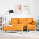 Sofa Sæt 2 stk. Mørk Gul Polyester