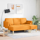 Sofa Sæt 2 stk. Mørk Gul Polyester