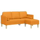Sofa Sæt 2 stk. Mørk Gul Polyester