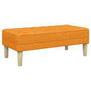 Sofa Sæt 2 stk. Mørk Gul Polyester