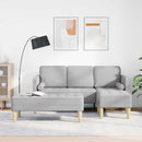 Sofa Sæt 2 stk. Skygrå Polyester