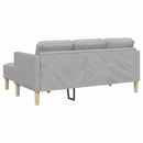 Sofa Sæt 2 stk. Skygrå Polyester