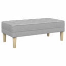Sofa Sæt 2 stk. Skygrå Polyester