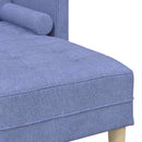 Sofa Sæt 2 stk. Jeans blå Polyester