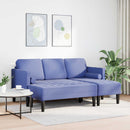 Sofa Sæt 2 stk. Jeans blå Polyester