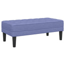 Sofa Sæt 2 stk. Jeans blå Polyester
