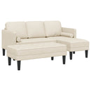 Sofa Sæt med pude 2 pcs Linned Polyester