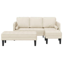 Sofa Sæt med pude 2 pcs Linned Polyester