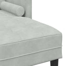Sofa Sæt med pude 2 pcs Lysegrå Polyester