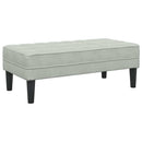 Sofa Sæt med pude 2 pcs Lysegrå Polyester