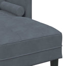 Sofa Sæt med pude 2 pcs Mørkegrå Polyester