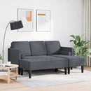 Sofa Sæt med pude 2 pcs Mørkegrå Polyester