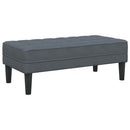 Sofa Sæt med pude 2 pcs Mørkegrå Polyester
