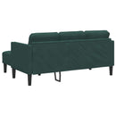 Sofa Sæt med pude 2 pcs Mørkegrøn Polyester