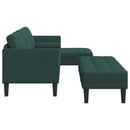 Sofa Sæt med pude 2 pcs Mørkegrøn Polyester
