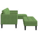 Sofa Sæt med pude 2 pcs Lys grøn Polyester