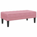 Sofa Sæt 2 stk. Lyserød Polyester