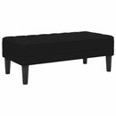 Sofa Sæt med pude 2 pcs Sort Polyester